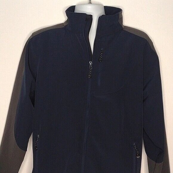 Black Diamond Grey Blue Soft Shell Midweight Winter Jacket Men Medium - Picture 2 of 12